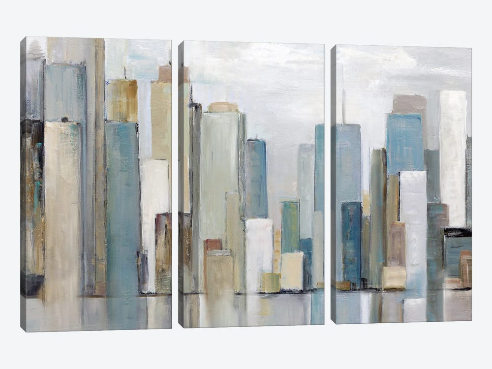City Reflections by Sally Swatland 3-piece Canvas Art
