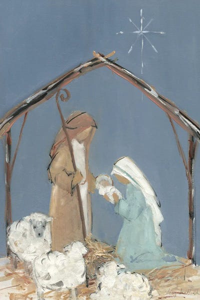 Sheep: Twilight Nativity Family by Sally Swatland