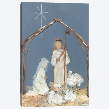 Twilight Nativity Prayer Canvas Print #SWA405} by Sally Swatland Canvas Art