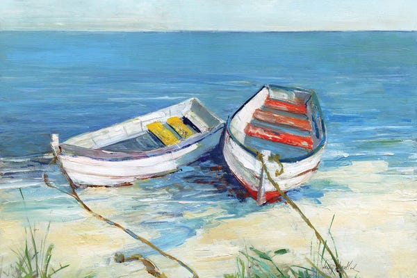 Rowboats: Day of Fishing by Sally Swatland