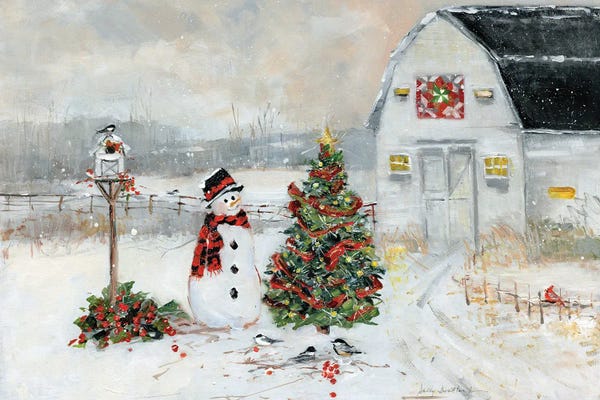 Fine Art Print: Christmas Country by Sally Swatland