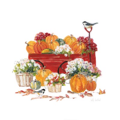 Sally Swatland - Steelpix Metal Wall Art: Autumn Wagon by Sally Swatland