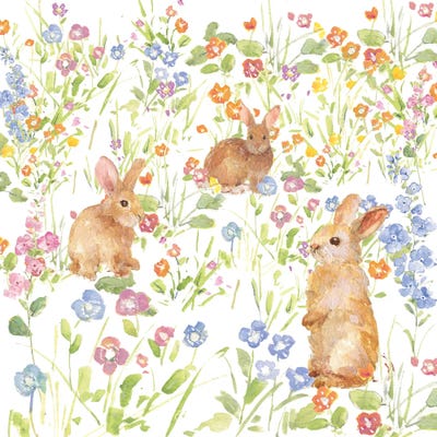 Sally Swatland - Steelpix Metal Wall Art: Bunny Love by Sally Swatland