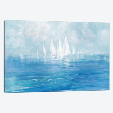 Set Sail Canvas Print #SWA55} by Sally Swatland Canvas Artwork