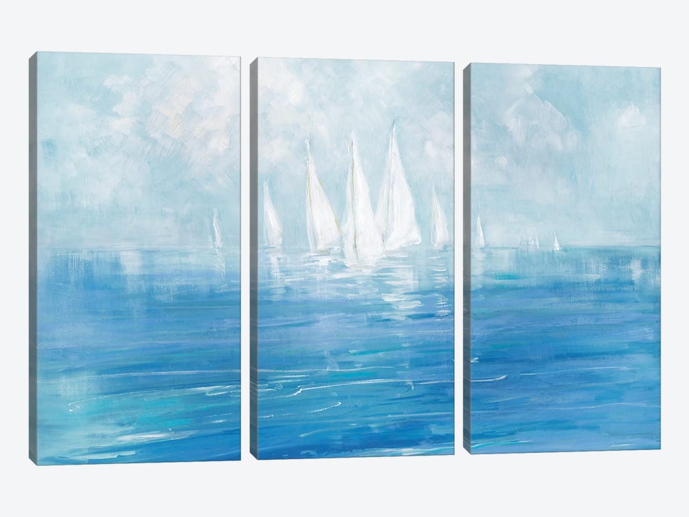 Set Sail by Sally Swatland 3-piece Canvas Art Print