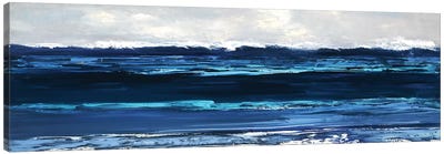 Summer Surf Canvas Art Print - Blue Abstract Art