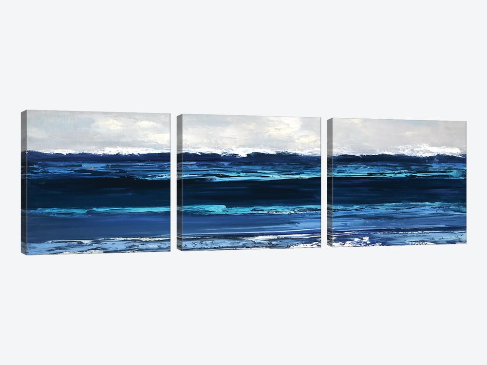 Summer Surf by Sally Swatland 3-piece Canvas Art Print