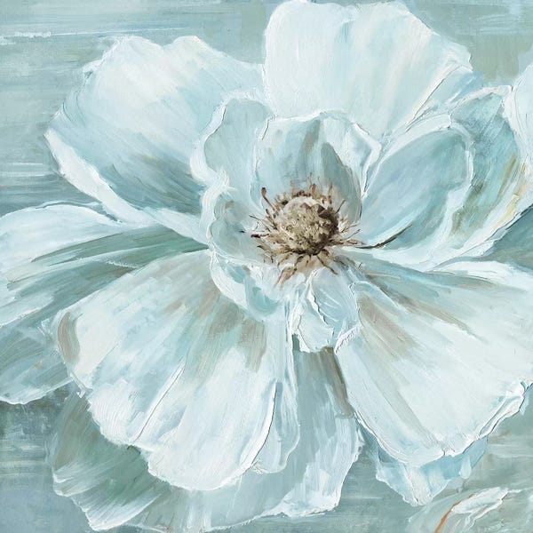 Shabby Chic Décor: Blue Becomin' Beauty I by Sally Swatland