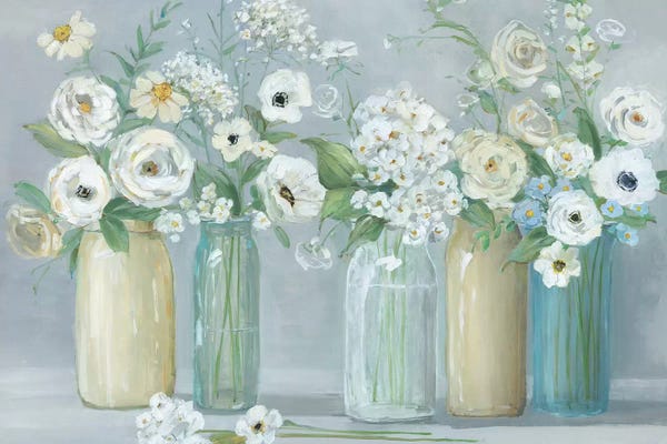 Modern Farmhouse Living Room: Blooming Meadow Beauties by Sally Swatland