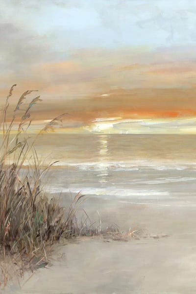 Large Coastal Art - Canvas Prints: Malibu Sunset by Sally Swatland