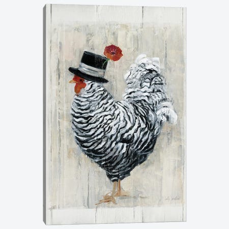 Sunday Best Rooster Canvas Print #SWA79} by Sally Swatland Canvas Print