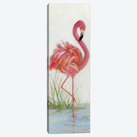 Flamingo I Canvas Print #SWA8} by Sally Swatland Canvas Artwork