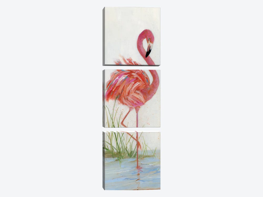 Flamingo I by Sally Swatland 3-piece Canvas Artwork