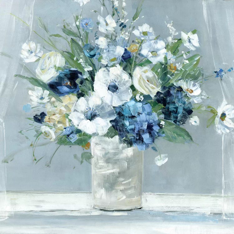 Be Happy Blue by Sally Swatland wall art