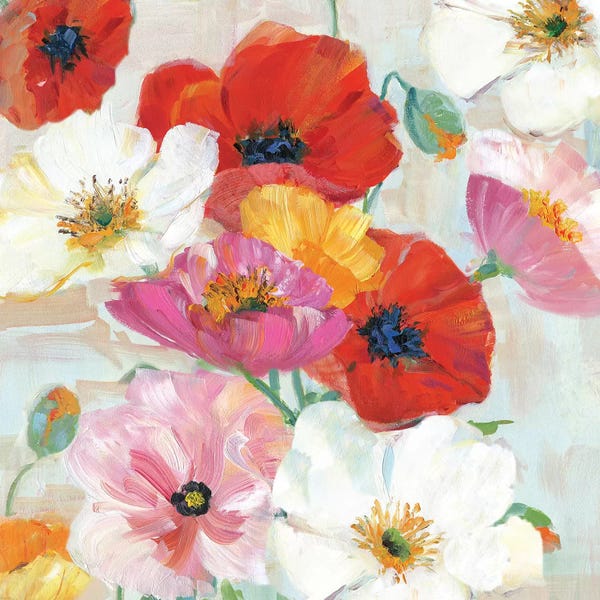 Poppies: Confetti Flowers I by Sally Swatland