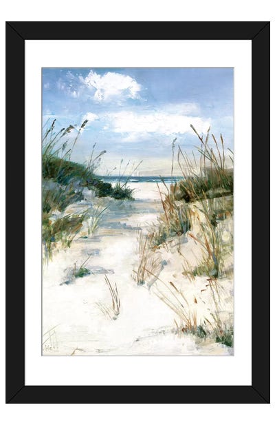 Dune View Paper Art Print - Beach Art
