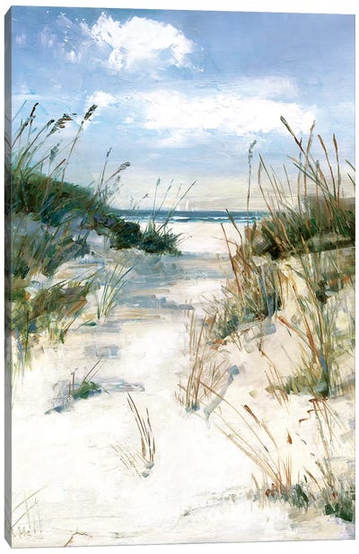 Dune View Canvas Art Print - Sandy Beach Art