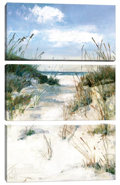 Dune View Canvas Art Print - 3-Piece Beach Art