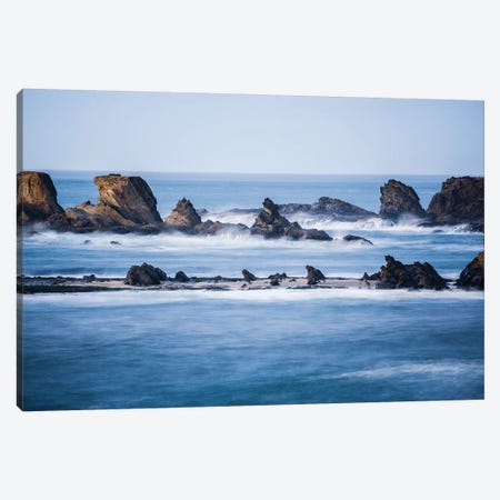 Winter storm watching, Shore Acres State Park, Southern Oregon Coast, USA Canvas Print #SWE110} by Stuart Westmorland Canvas Artwork