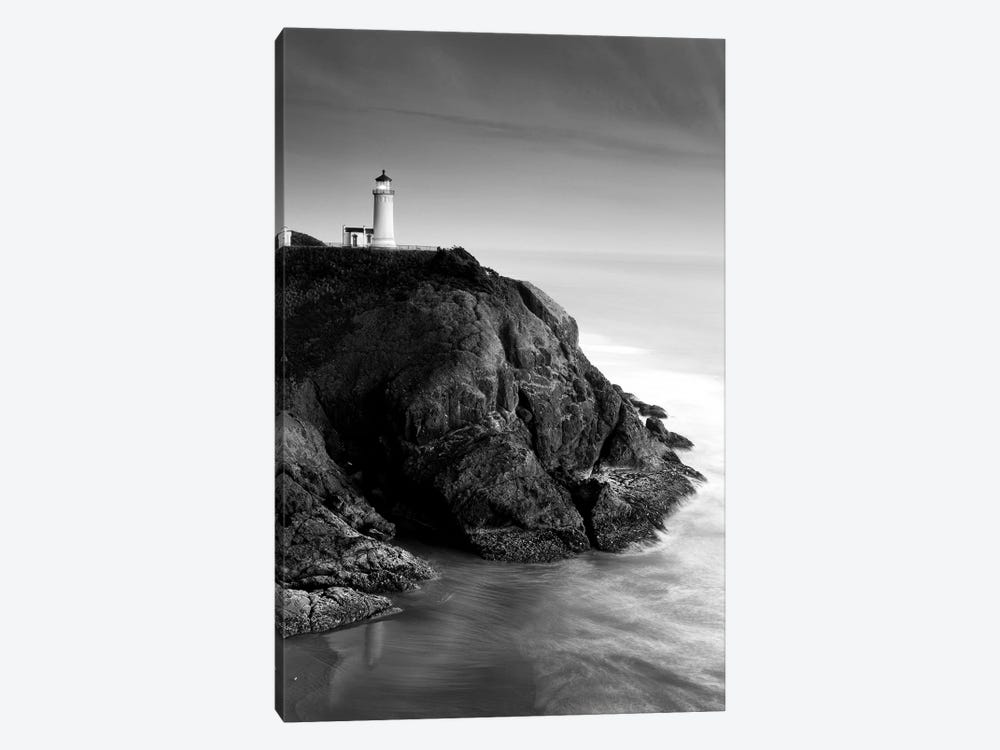 North Head Lighthouse In B&W, North Head, Cape Disappointment State Park, Washington, USA by Stuart Westmorland 1-piece Canvas Art