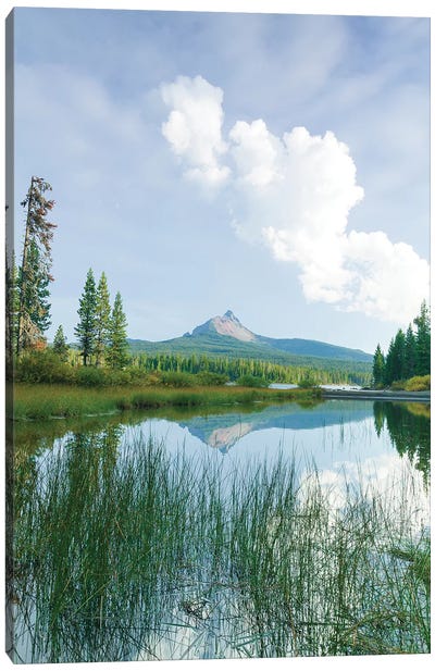 Big Lake, Willamette National Forest, Mt. Washington, Central Oregon Canvas Art Print - Oregon Art