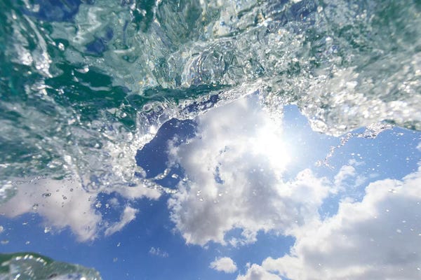The Big Island (Island Of Hawai'i): Fisheye view of wave breaks at Hapuna Beach, Big Island, Hawaii by Stuart Westmorland