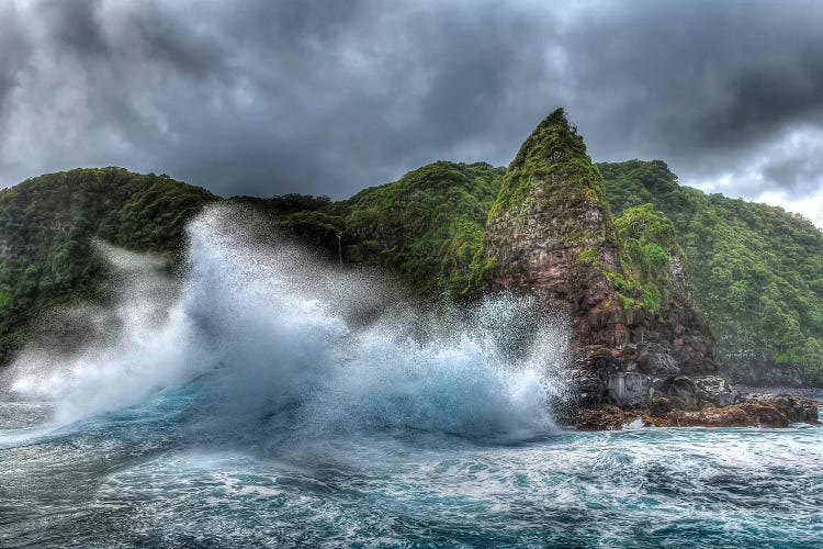 Jurassic Rock, Rugged Coastline of North East Shoreline of Maui, Hawaii