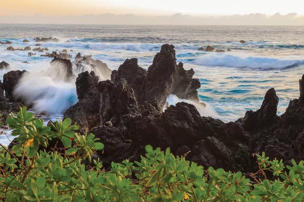 Sunrise At Laupahoehoe Beach Park Hamakua Coast Big Island Hawaii Ver. III
