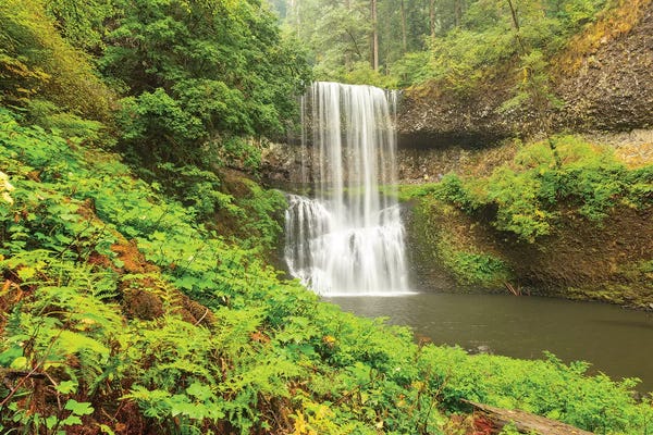 Waterfall At Trail Of Ten Falls Silver State Park Near Silverton Oregon Landscape
