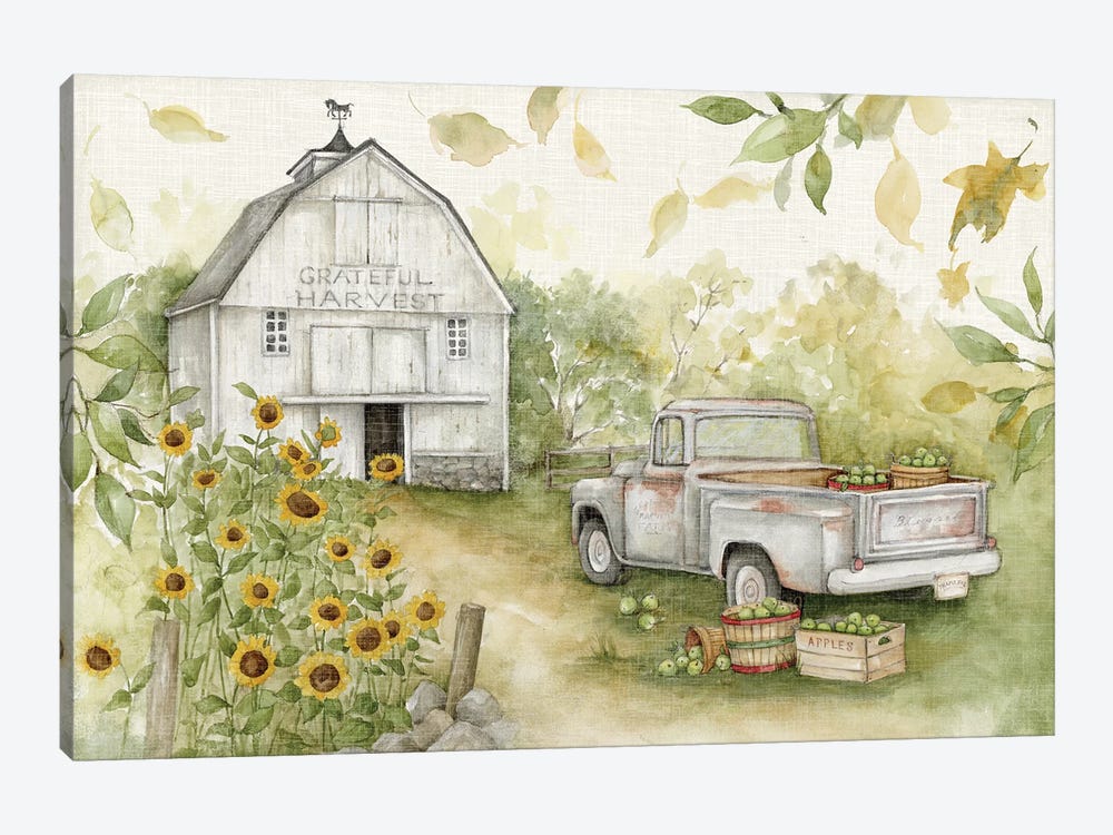 Gray Barn-Horiztontal by Susan Winget 1-piece Canvas Art