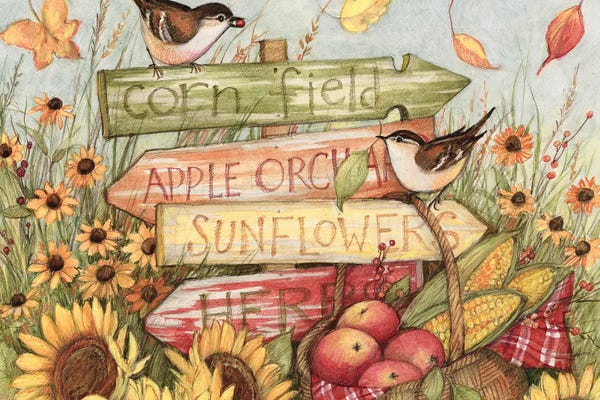 Fine Art Print: Harvest Signs by Susan Winget