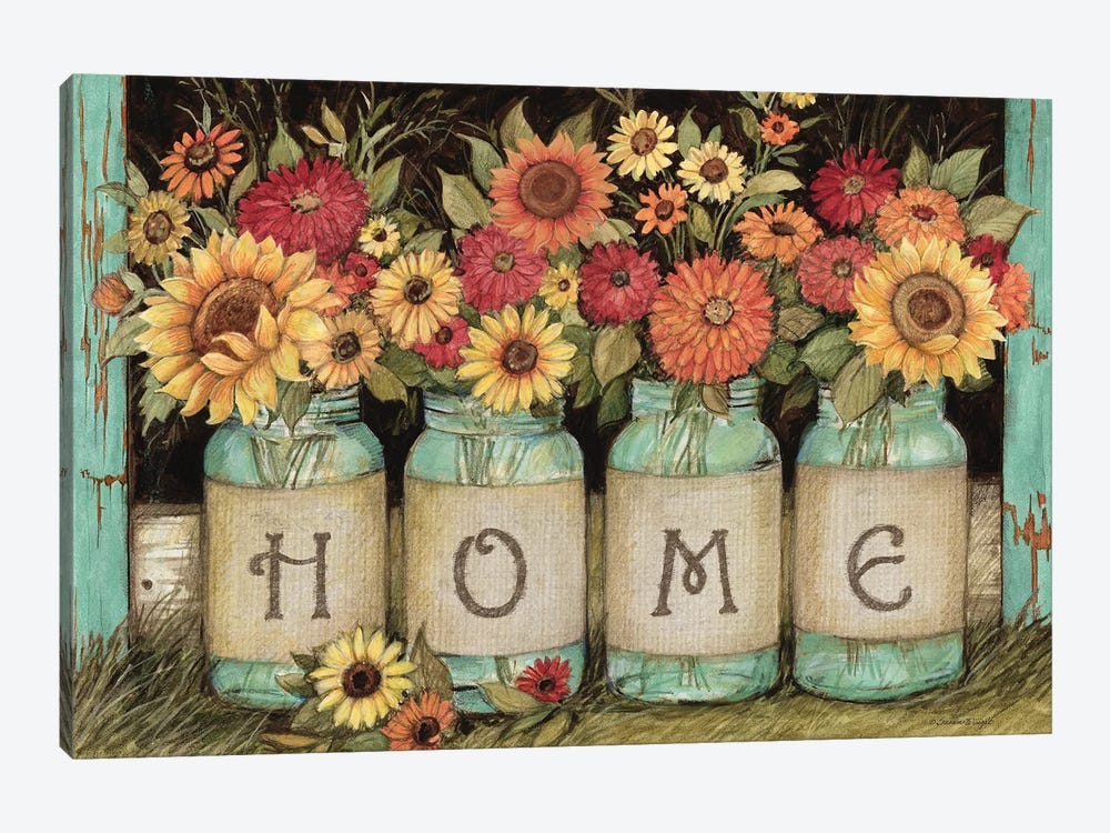 Home Mason Jars by Susan Winget 1-piece Art Print
