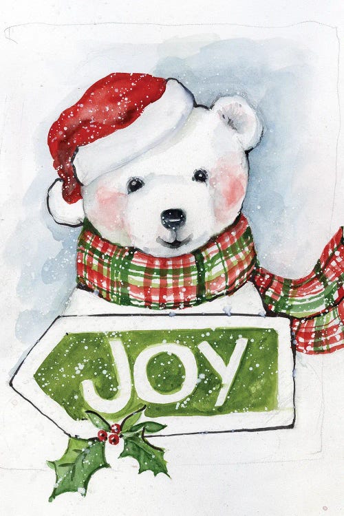 Joy Polar Bear by Susan Winget wall art