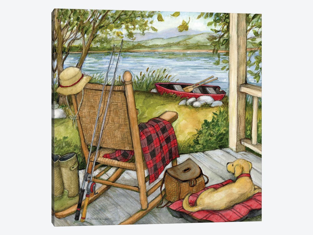 Lake Front Porch by Susan Winget 1-piece Canvas Print