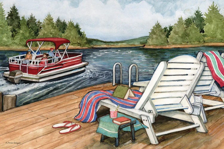 Lake-Horizontal by Susan Winget wall art