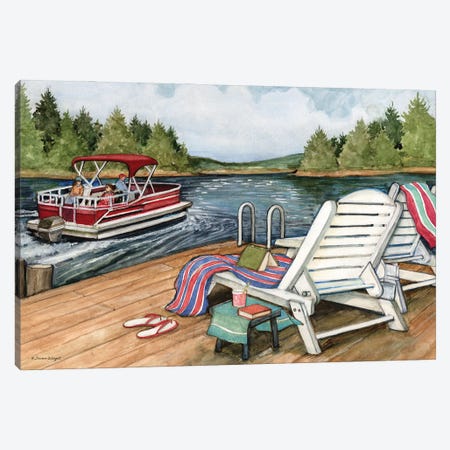 Lake-Horizontal Canvas Print #SWG139} by Susan Winget Art Print