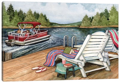 Lake-Horizontal Canvas Art Print - Susan Winget