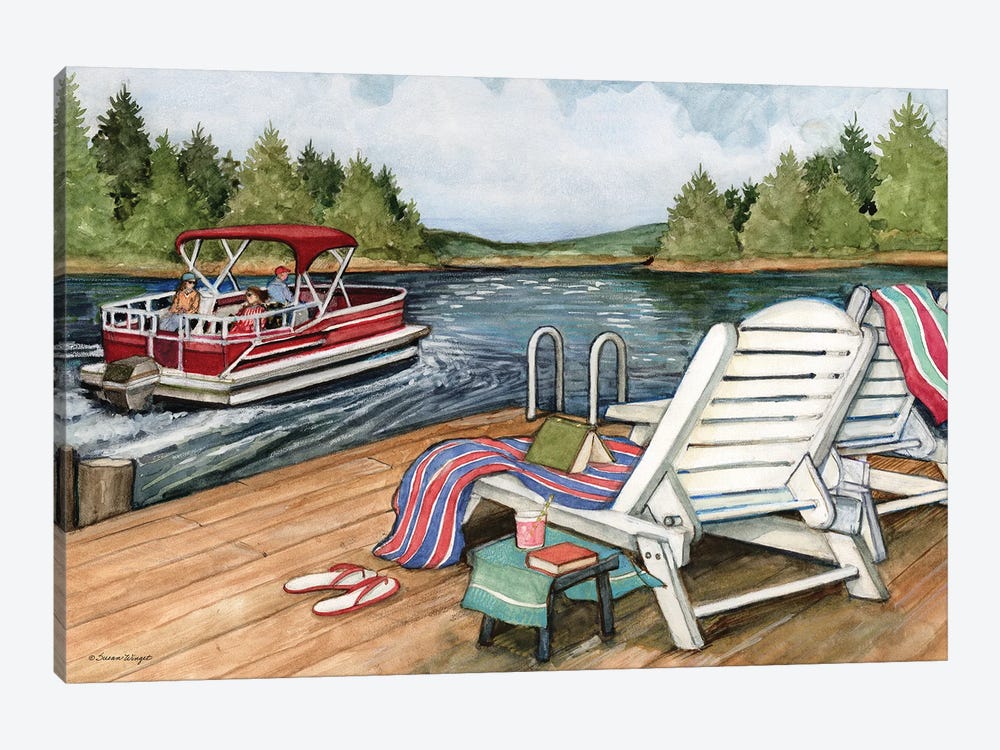 Lake-Horizontal by Susan Winget 1-piece Canvas Wall Art