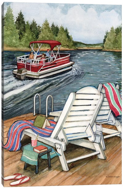 Lake-Vertical Canvas Art Print - Susan Winget