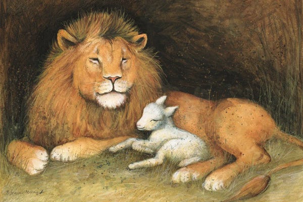 Sheep: Lion And Lamb by Susan Winget