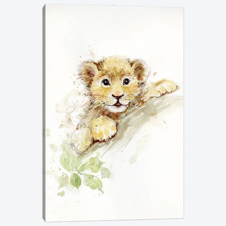 Lion Cub Canvas Print #SWG142} by Susan Winget Canvas Art