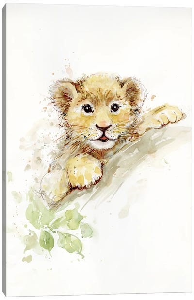 Lion Cub Canvas Art Print - Susan Winget