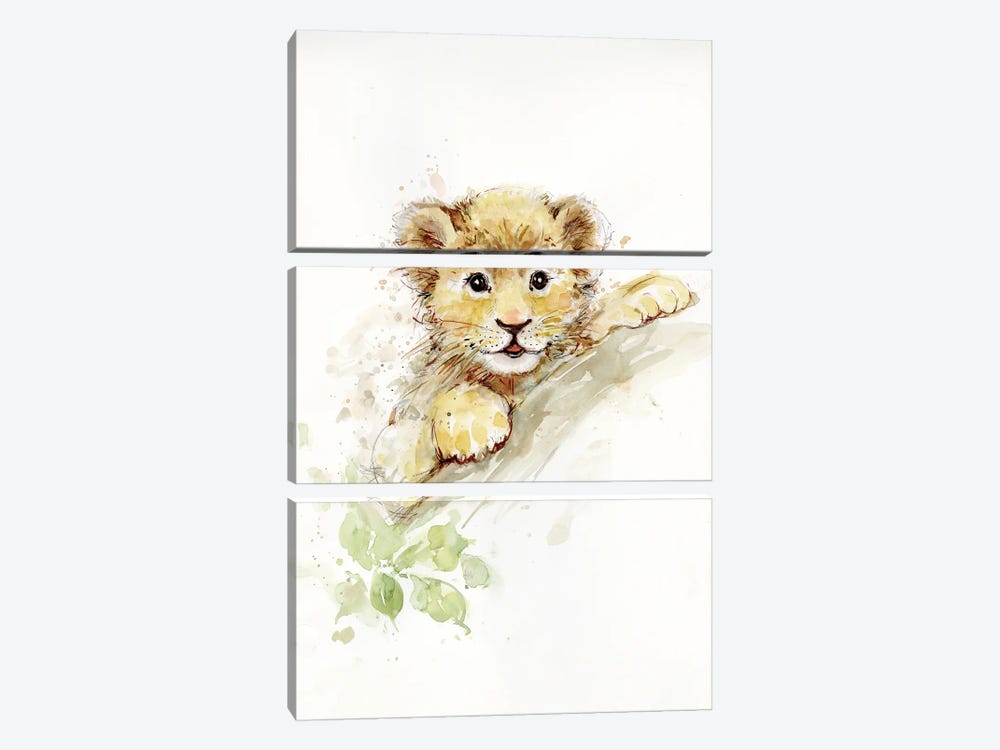 Lion Cub by Susan Winget 3-piece Canvas Art