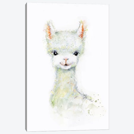 Llama I Canvas Print #SWG143} by Susan Winget Canvas Wall Art