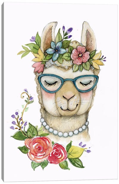 Llama III Canvas Art Print - Susan Winget