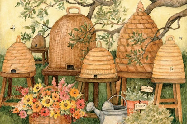 Susan Winget: Bee Skep by Susan Winget