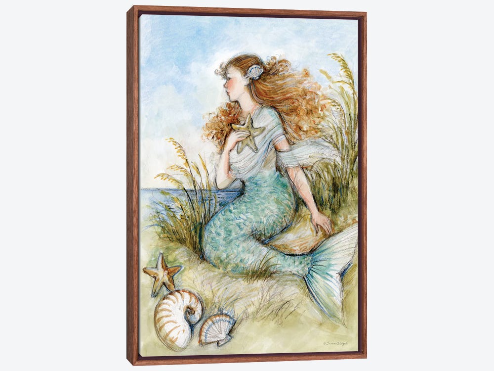 Mermaid Mini Canvas Painting 4x4 - Crazyheiferartwork - Paintings