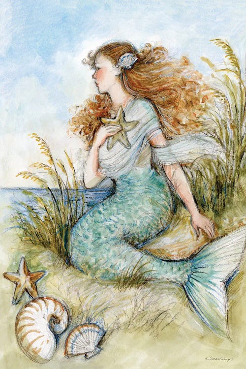Mermaid-Vertical by Susan Winget wall art