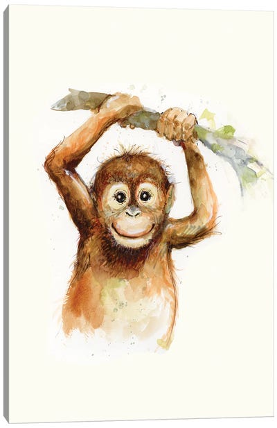 Monkey Canvas Art Print - Susan Winget