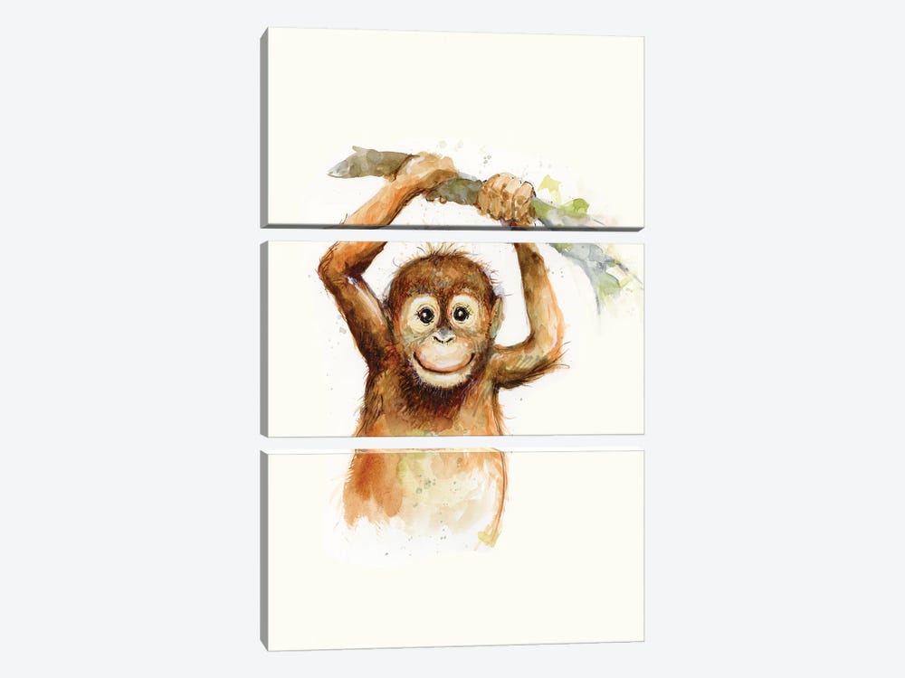 Monkey by Susan Winget 3-piece Canvas Art Print